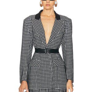 Norma Kamali Single Breasted Boy Fit Riding Jacket, XS